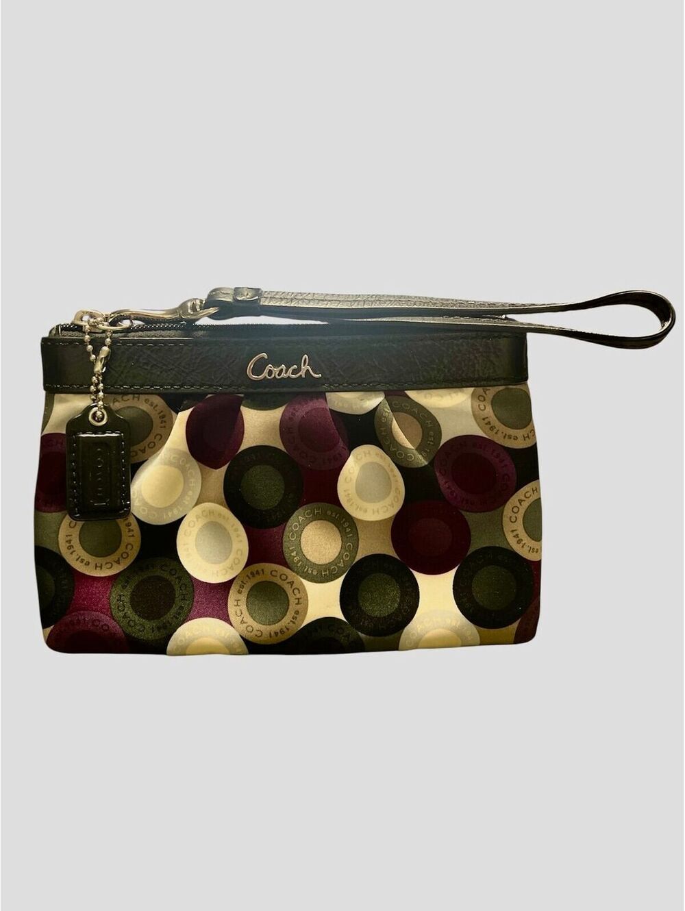 WR5. Coach Signature Circles Wristlet - Purple